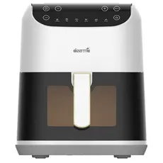 Deerma DEM-KZ130W, 1300W, 5.5L, Air Fryer, White/Black, 5 image