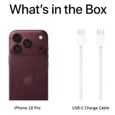 Mobile phone Apple iPhone 18 Pro Only eSIM 256GB Burgundy, 4 image