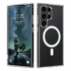 TVC Samsung Galaxy S25 Ultra Clear Case TPU+Acrylic Magnetic Phone Cover Compatible with MagSafe