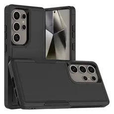 TVC Samsung Galaxy S25 Ultra Case 2-in-1 PC+TPU Shockproof Phone Cover - Black