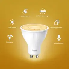 Smart Bulb TP-Link Tapo L610 GU10 Wi-Fi, Dimmable, 350 lm, 2700K, 2 image