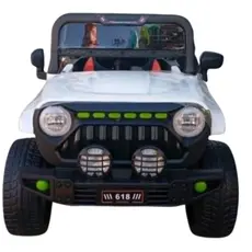 Child's electric car with leather seat D-618-W, 3 image