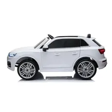 Children's electric car Audi Q5B-W/ 2-seater. With rubber tires, soft seat., 6 image