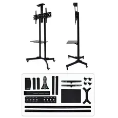 TV Mount Allscreen C1500, 32"-65", TV Mount With Roller, Black, 2 image