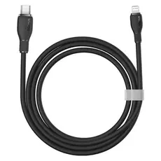Cable Baseus P10355701111-B1 Pudding Series Fast Charging Cable Type-C to Lightning 20W 1.2m Cluster Black, 3 image