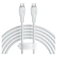 Cable Baseus P10355702221-B2 Pudding Series Fast Charging Cable Type-C to Type-C 100W 2m Stellar White