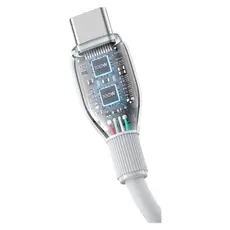 Cable Baseus P10355702221-B2 Pudding Series Fast Charging Cable Type-C to Type-C 100W 2m Stellar White, 3 image