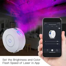 Lighting MOES WL-NX-SP-EN Smart Wi-Fi Star Projector, 5W, 16M Colors, App Control, White, 4 image