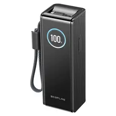 Power Bank EcoFlow RAPID 25000mAh, 170W, 100W Built-In and Retractable Cables, Black