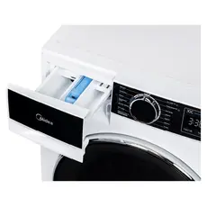 Washing Machine Midea MFA01W70B/W, 7 kg, 1200 rpm, A+++, 14 Programs, Steam Wash, 40 cm, White, 4 image