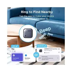 Bluetooth Tracker UGREEN CM916 (75646) FineTrack Duo, Apple Find My / Google Find Hub, USB-C, Grey, 4 image
