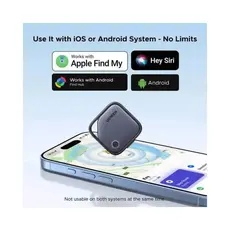 Bluetooth Tracker UGREEN CM916 (75646) FineTrack Duo, Apple Find My / Google Find Hub, USB-C, Grey, 5 image