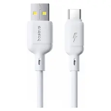 Cable Baseus Silky Fast Charging Data Cable USB-A to USB-C 3A 1m P10377703213-02 White, 2 image