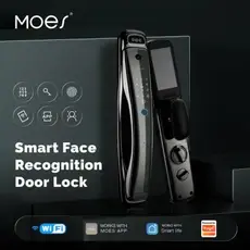 Smart Door Lock Moes WDL-T9P-EN Wi-Fi, 3D Face Recognition, Fingerprint, HD Camera, Black, 10 image