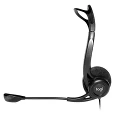 Headset Logitech Corded Stereo Headset PC960 USB 981-000100 Black, 3 image