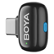 Microphone BOYA mini 2-02 Ultracompact 2.4GHz Wireless Microphone System Combo, 2 TX + USB-C RX + Charging Case, Black, 4 image