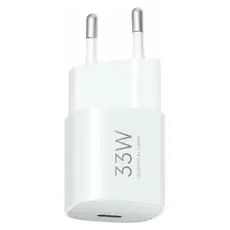 Mobile Charger Xiaomi 33W Nano Power Adapter, 33W, Type-C, GaN, White