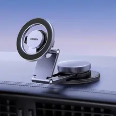 Car Phone Holder UGREEN LP865 (45577), Dashboard Magnetic Car Phone Mount, Gray, 3 image