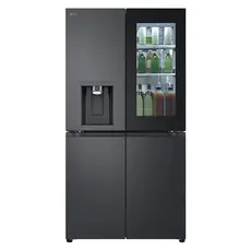 Refrigerator LG GR-X24FFCAB.AEVQMER Side-by-Side, 427 L, No Frost, Inverter, Dispenser, InstaView, Door-in-Door, Dark Grey, 3 image