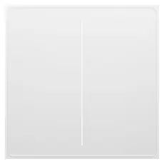 Smart Switch Moes WS-SF-EU2-WH-MS Star Feather, Wi-Fi, 2 Gang, Touch, Neutral Wire Required, White