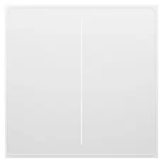 Smart Switch Moes WS-SF-EU2-WH-MS Star Feather Wi-Fi Smart Switch, 2 Gang, Neutral Wire, White