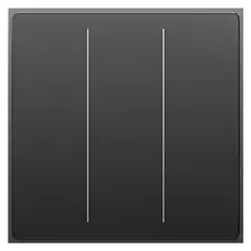 Smart Switch Moes WS-SF-EU3-GY-MS Star Feather Wi-Fi Smart Switch, 3 Gang, Neutral Wire, Grey