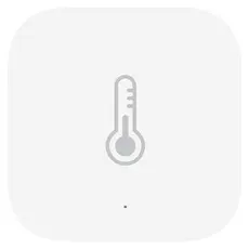 Temperature and Humidity Sensor Aqara Temperature and Humidity Sensor T1 TH-S02D, Zigbee 3.0, CR2032, White