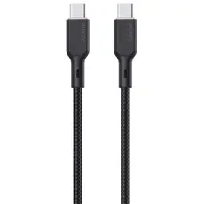 USB Cable AUKEY CB-KCC102 USB-C to USB-C 100W 1.8m Kevlar Braided USB 2.0 Cable Black
