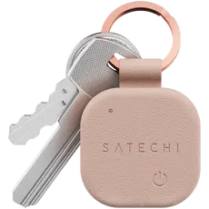 Bluetooth Tracker Satechi Vegan-Leather FindAll Keychain, Apple Find My, Desert Rose - ST-LKCFR, 3 image