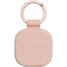 Bluetooth Tracker Satechi Vegan-Leather FindAll Keychain, Apple Find My, Desert Rose - ST-LKCFR