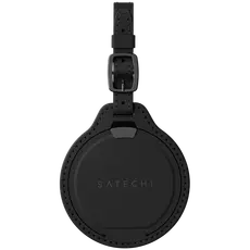 Smart Luggage Tag Satechi Vegan-Leather FindAll Luggage Tag ST-LFALTK, Apple Find My, Wireless Charging, Black, 2 image