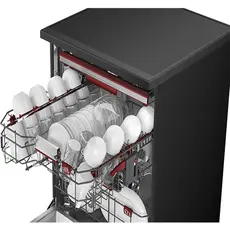 Dishwasher Toshiba DW-16F1(BS)-CIS ORIGIN CLEAN, 16 Place Settings, 60 cm, Inverter, Steam, Black, 4 image