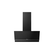 Cooker Hood Midea MH90AN1005GB, 90 cm, Angled, 800 m³/h, Touch and Gesture Control, LED, Black Glass
