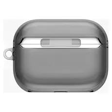 AirPods Pro 3 Case Uniq Glase UNIQ-AIRPODSPRO3-GLSGSMK Hang Case, with Carabiner, Glossy Smoke, 5 image