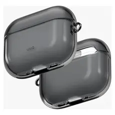AirPods Pro 3 Case Uniq Glase UNIQ-AIRPODSPRO3-GLSGSMK Hang Case, with Carabiner, Glossy Smoke