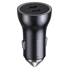 Car Charger Baseus Golden Contactor Max Dual Fast Charge Car Charger C+C 60W CGJM000213 Dark Grey, 2 image
