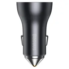 Car Charger Baseus Golden Contactor Max Dual Fast Charge Car Charger C+C 60W CGJM000213 Dark Grey, 4 image
