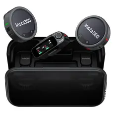 Microphone Insta360 Mic Pro (2 TX + 1 RX + Charging Case), Wireless, 32-bit float, E-ink Display, 2 image