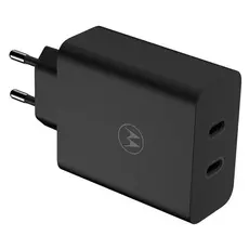 Charger Motorola TurboPower 125W Duo Charger PG38C06632, 2 x USB-C, GaN, with 2 m USB-C Cable, Black, 2 image