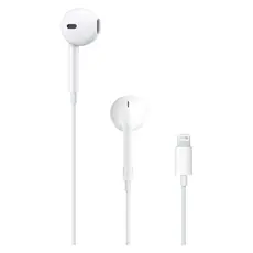 Headphones Apple EarPods MMTN2, Lightning, with Remote and Mic, White
