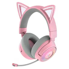 Headset Razer Kraken Kitty V3 Pro RZ04-05170200-R3M1, Wireless 2.4GHz/Bluetooth/USB, Chroma RGB, Quartz