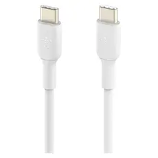 USB Cable Belkin BoostCharge USB-C to USB-C Cable 60W, 1m, White CAB003bt1MWH, 3 image