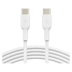 USB Cable Belkin BoostCharge USB-C to USB-C Cable 60W, 1m, White CAB003bt1MWH, 4 image