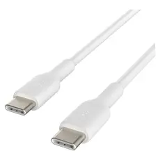 USB Cable Belkin BoostCharge USB-C to USB-C Cable 60W, 1m, White CAB003bt1MWH, 5 image