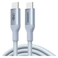 USB Cable UGREEN L534 (75731), 240W, Type-C To Type-C PD Fast Charging Cable, 1m, Blue