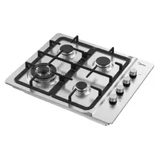 Gas Hob Midea MG613TX, Built-in, 4 Burners, WOK, 59 cm, Stainless Steel, 3 image