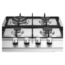 Gas Hob Midea MG613TX, Built-in, 4 Burners, WOK, 59 cm, Stainless Steel, 5 image