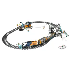 LEGO City 60470 Explorers' Arctic Polar Express Train, Remote-Controlled Train, 1517 Pieces, 7+