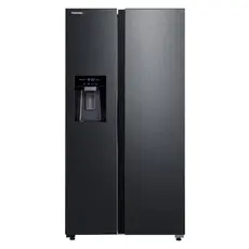 Refrigerator Toshiba GR-RS755WI-PMJ(05), Side by Side, 582 L, Inverter, A++, Morandy Grey, 2 image