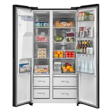 Refrigerator Toshiba GR-RS755WI-PMJ(05), Side by Side, 582 L, Inverter, A++, Morandy Grey, 4 image